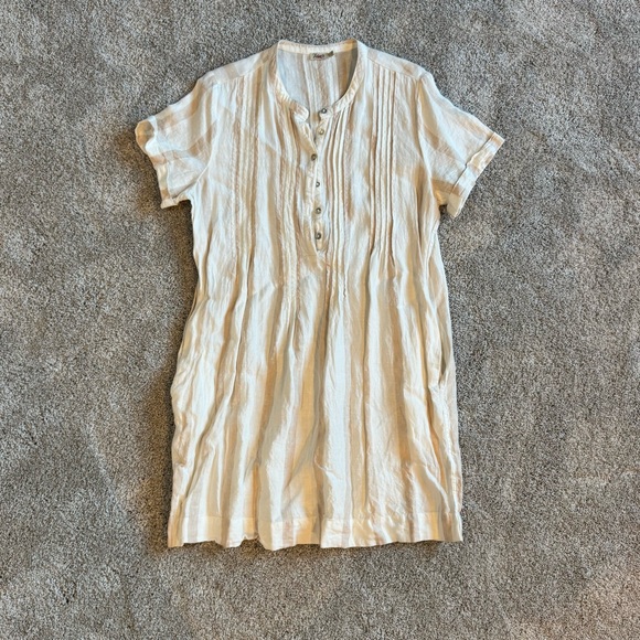 FAHERTY Gemini Linen Dress size L - Picture 2 of 4